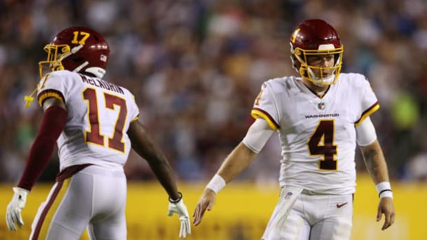 Terry McLaurin and Taylor Heinicke